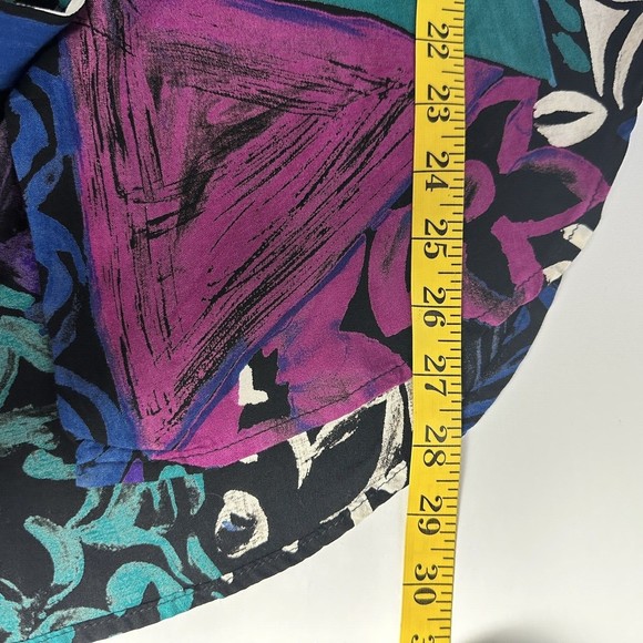 Jeri Marque Top Size 12 Blouse Longsleeve Button Up Bishop Peasant Sleeve Collar - Picture 11 of 12